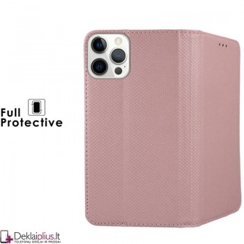 Telone smart magnet atverčiamas dėklas - rausvas (telefonui Apple Iphone 13 Pro) Telone smart magnet atverčiamas dėklas - rausvas (telefonui Apple Iphone 13 Pro)